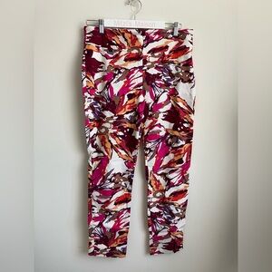 Peck & Peck Multicolor Abstract Leggings
